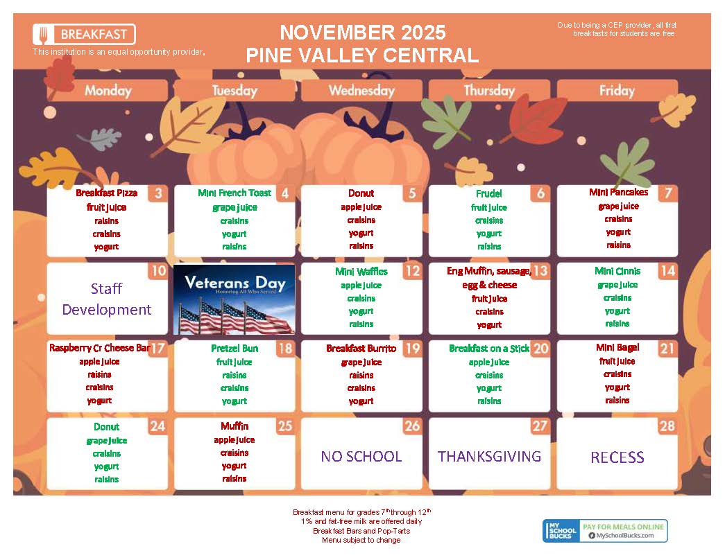 November 2025 7-12 Breakfast